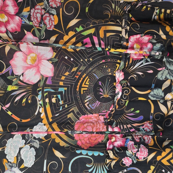 Johnny Was Peace Ruffle Tiered Midi Dress XL - Picture 7 of 11